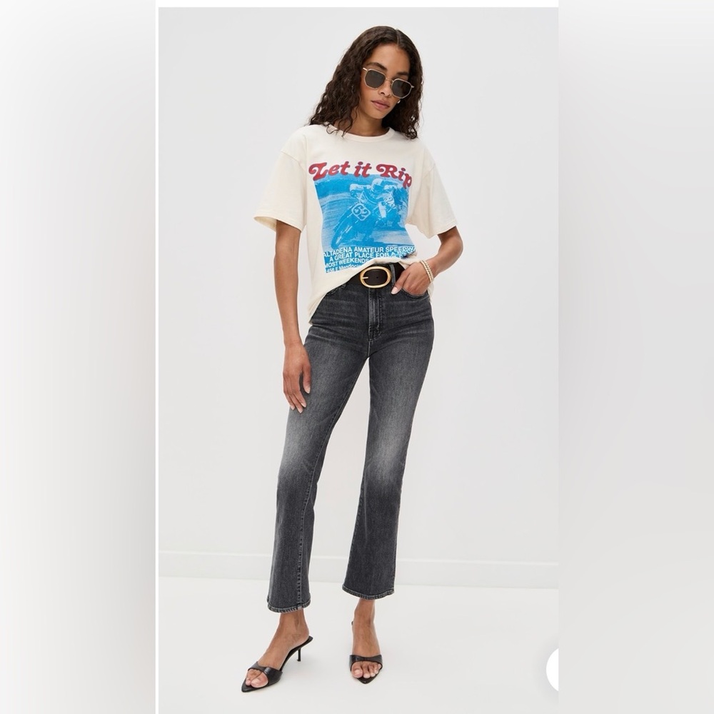 MOTHER The Hustler Flood Jeans Under the Bleachers Size 28